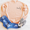 Peachy Drop Shoulder Sweatshirt