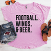 Football Wings & Beer Flowy Shirt