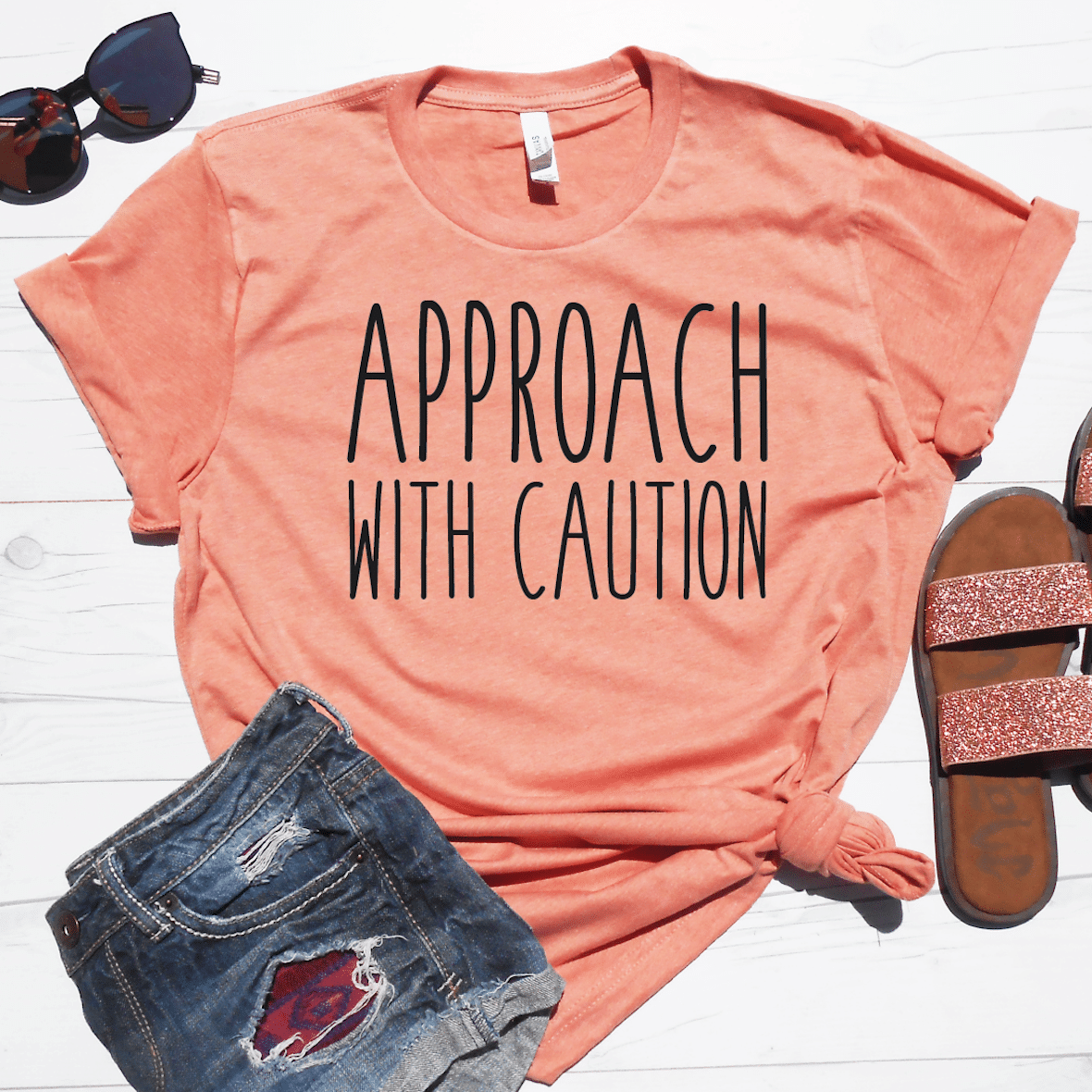 Approach With Caution Shirt - StrongGirlClothing