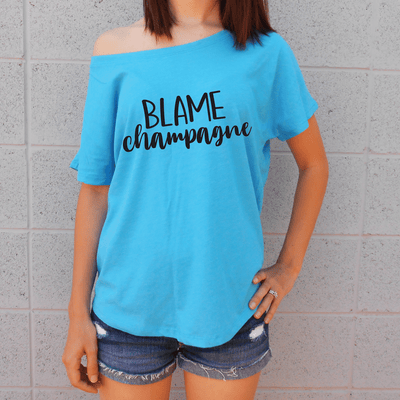 Blame Champagne Flowy Shirt