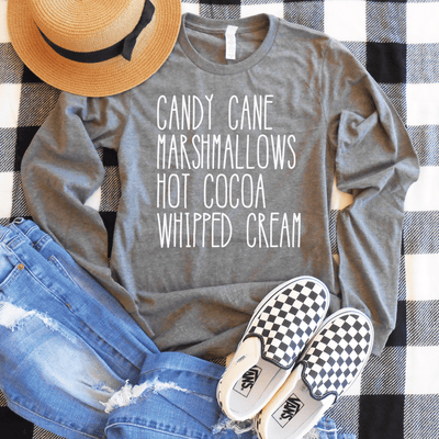 Candy Canes Marshmallows Long Sleeve