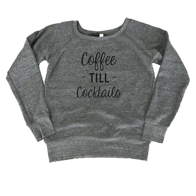 Coffee Till Cocktails Wide Neck Sweater