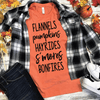 Flannels Pumpkins Hayrides Bonfires S'Mores Shirt