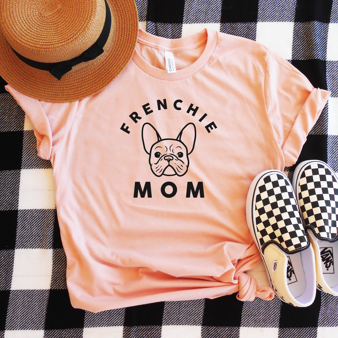 Frenchie mum outlet t shirt