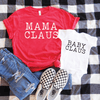 Mama Claus And Baby Claus Shirt Set
