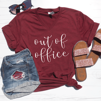 Out Of Office V-Neck Tee