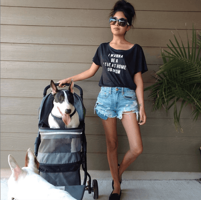 I Wanna Be A Stay At Home Dog Mom Flowy Tee