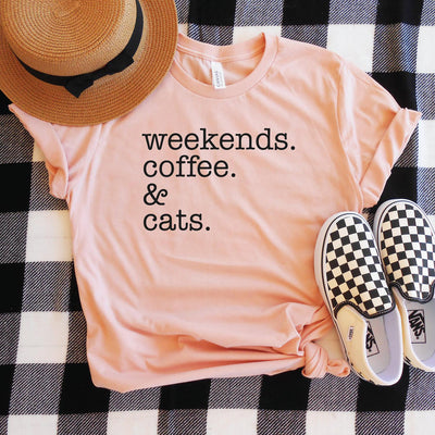 Weekends Coffee & Cats Shirt