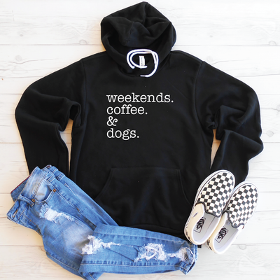 Weekends Coffee & Dogs Hoodie