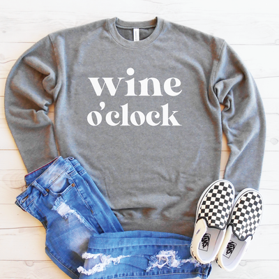 Wine O'Clock Drop Shoulder Sweatshirt
